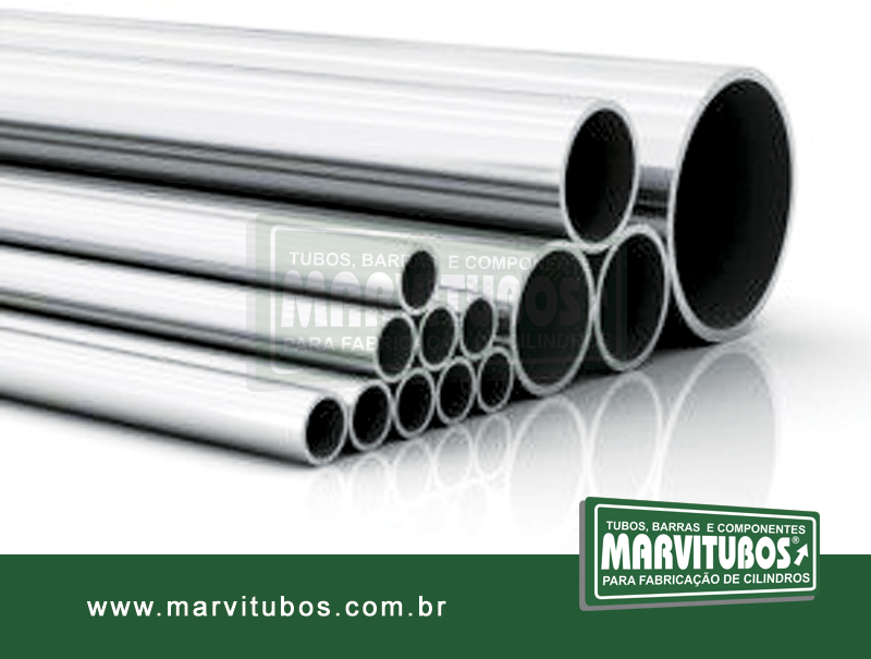 TUBO DE AO RETIFICADO E CROMADO EXTERNAMENTE PARA HASTE TUBULAR