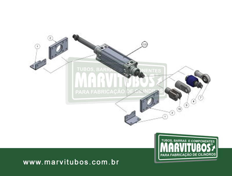 Componentes para Fabricao de Cilindros Pneumticos