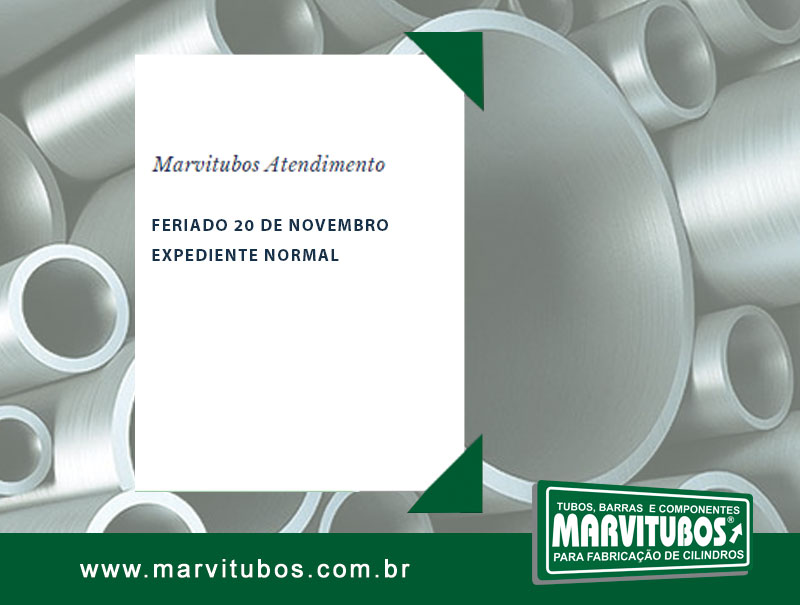 FERIADO 20 de Novembro - EXPEDIENTE NORMAL
